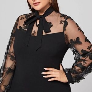 Beautiful Butterfly Mesh Blouse